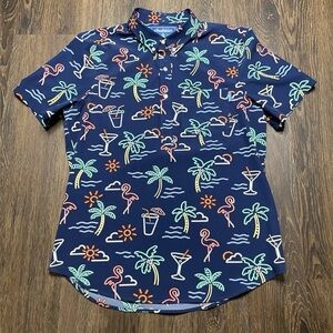 Chubbies Popover Friday Shirt The Neon Light Men’s Size Medium